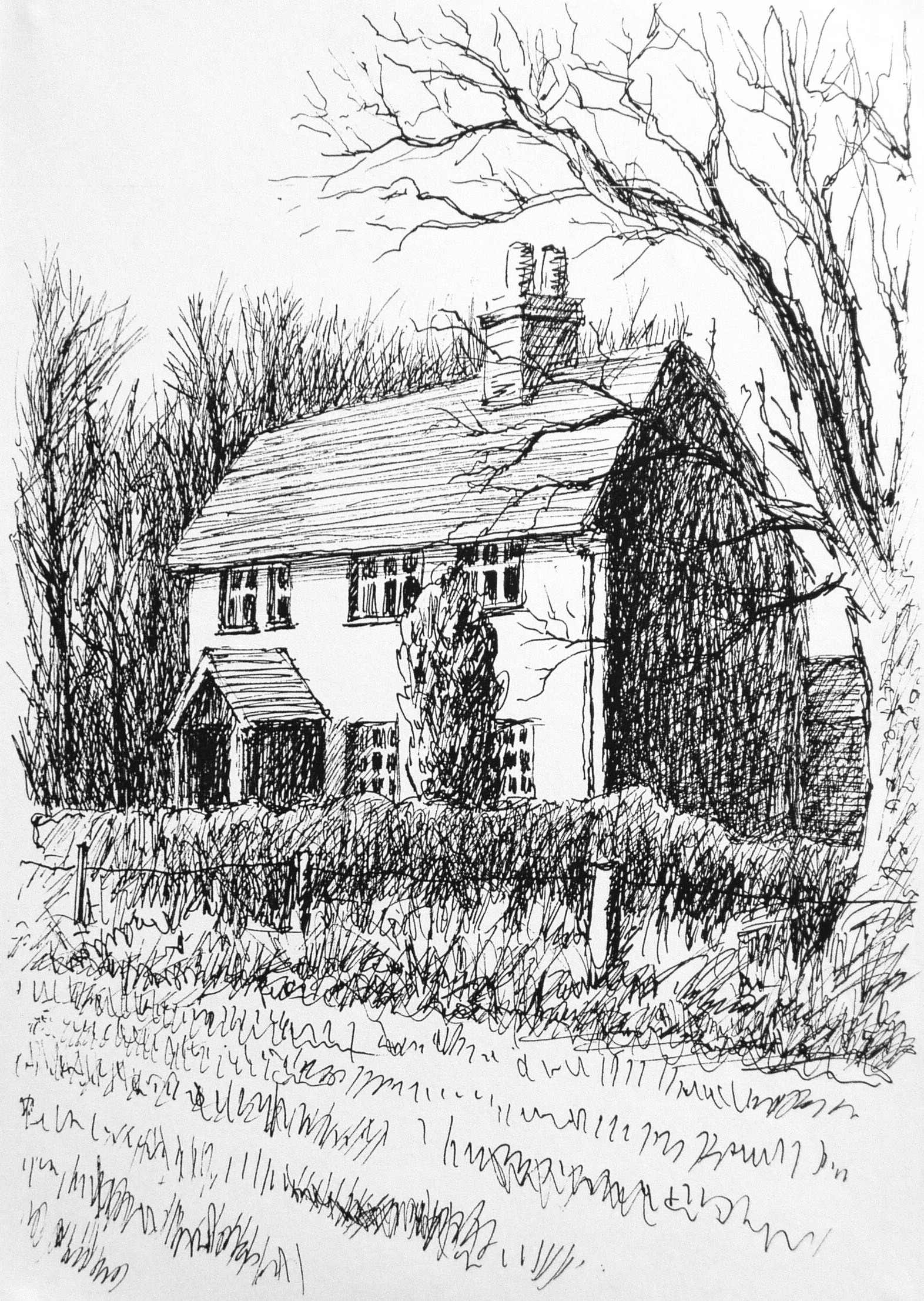 cottage drawing