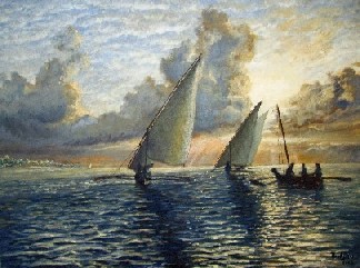Painting of Fishing Dhows