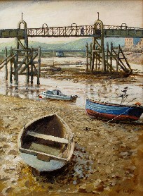 Painting of the Footbridge, Shoreham by Sea
