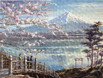 Painting of Mount Fuji