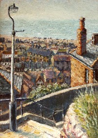 Painting of Hastings from West Hill