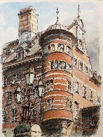Painting of Scotland Yard, Westminster